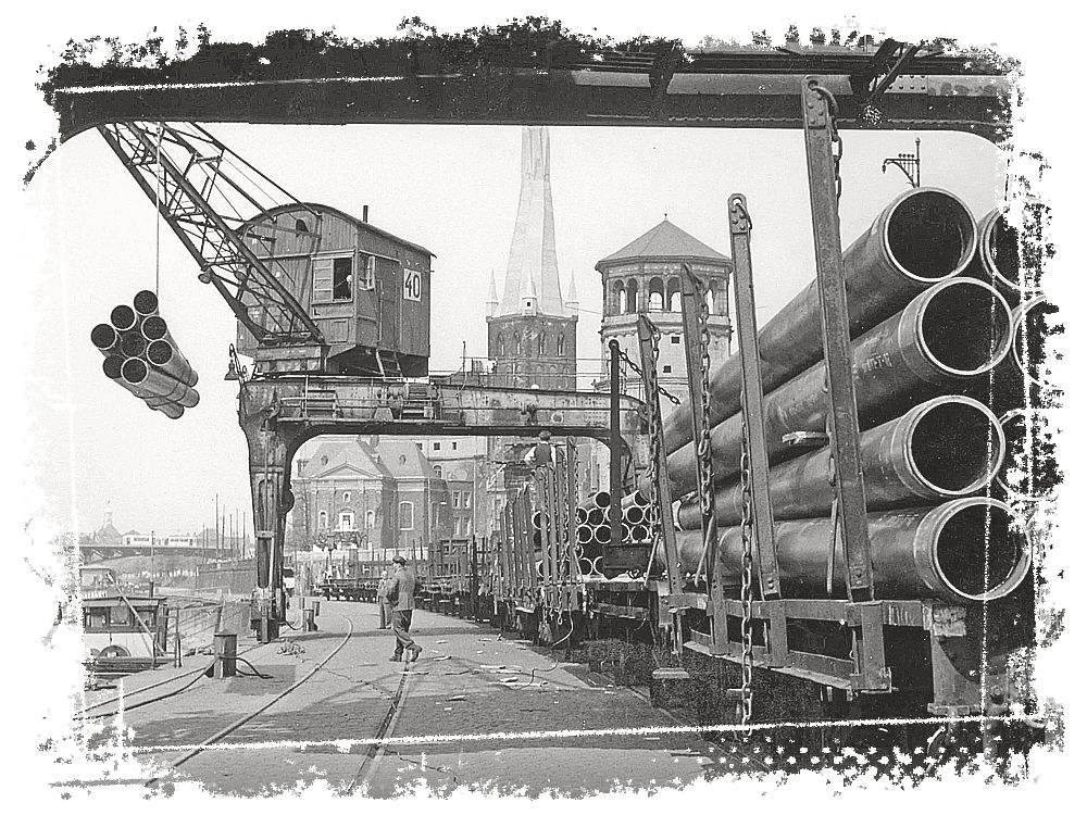 Historical image of the city of Düsseldorf