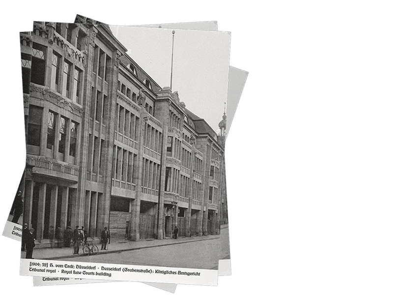 Historical image of the city of Düsseldorf