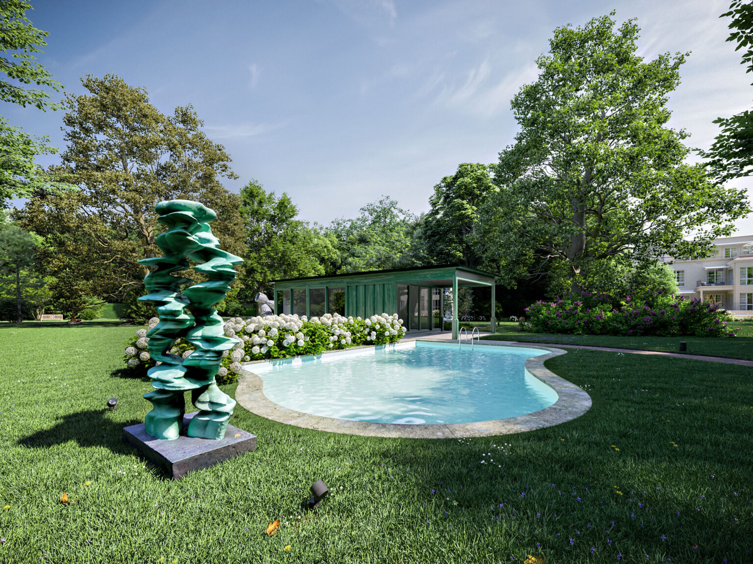 Pool im New Sculpture Park