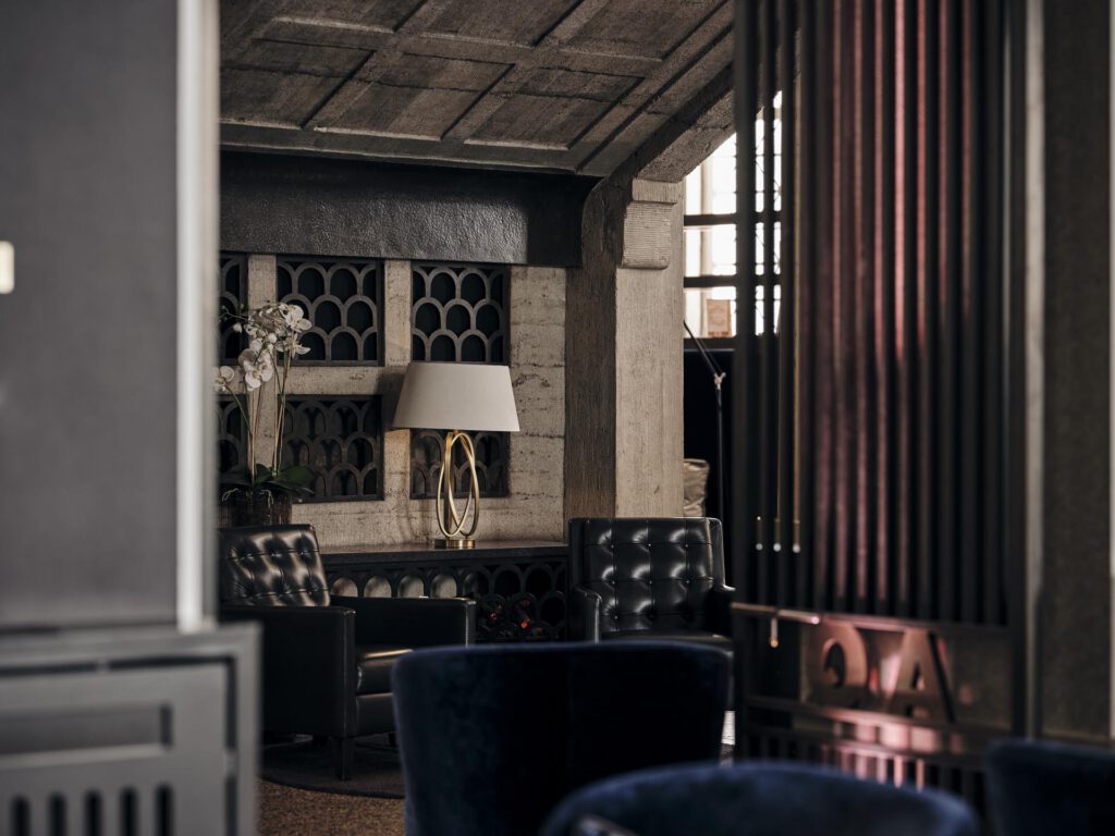 Luxuriöses Wohnzimmer im Hotel THE WELLEM Düsseldorf